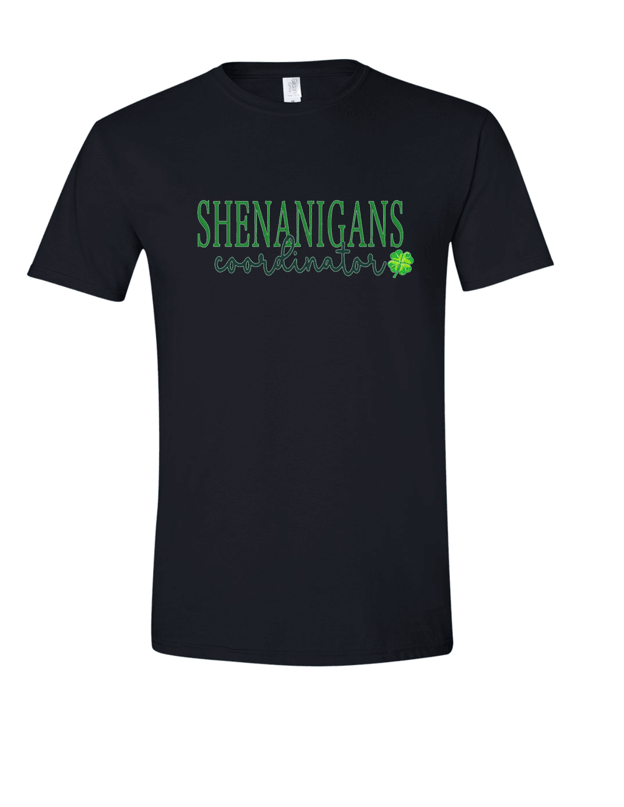 Embroidered Shenanigans St. Patrick T-Shirt, Men's Women's Shirt, Custom Shirts