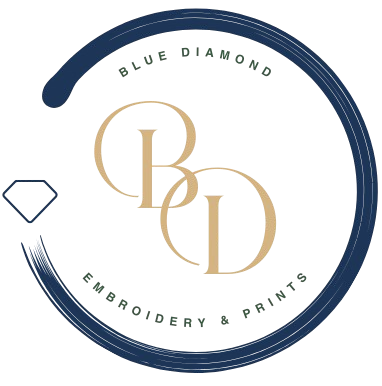 Blue Diamond Embroidery & Prints